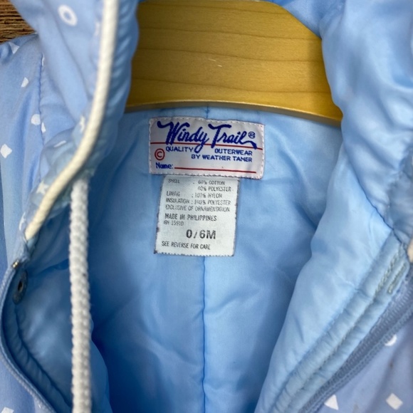 Infant Boy Snowsuit Vintage Windy Trails Baby Pram - Picture 4 of 7